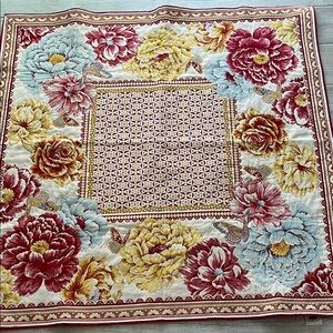 La Cigale Provence France tapestry square table cloth floral double woven french
